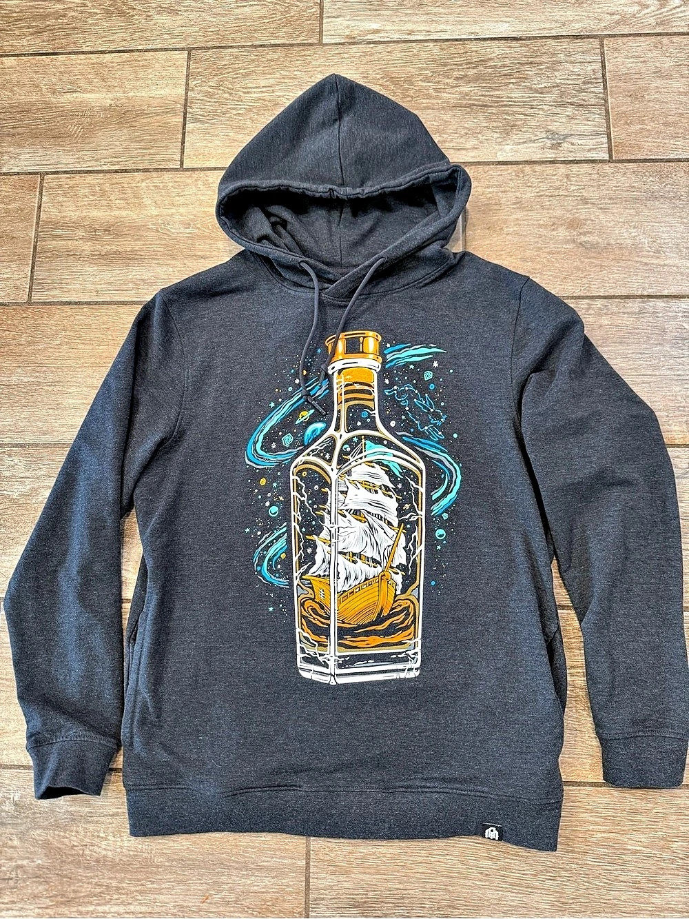 Into the AM Graphic Hoodie in Black Like New men’s size medium
